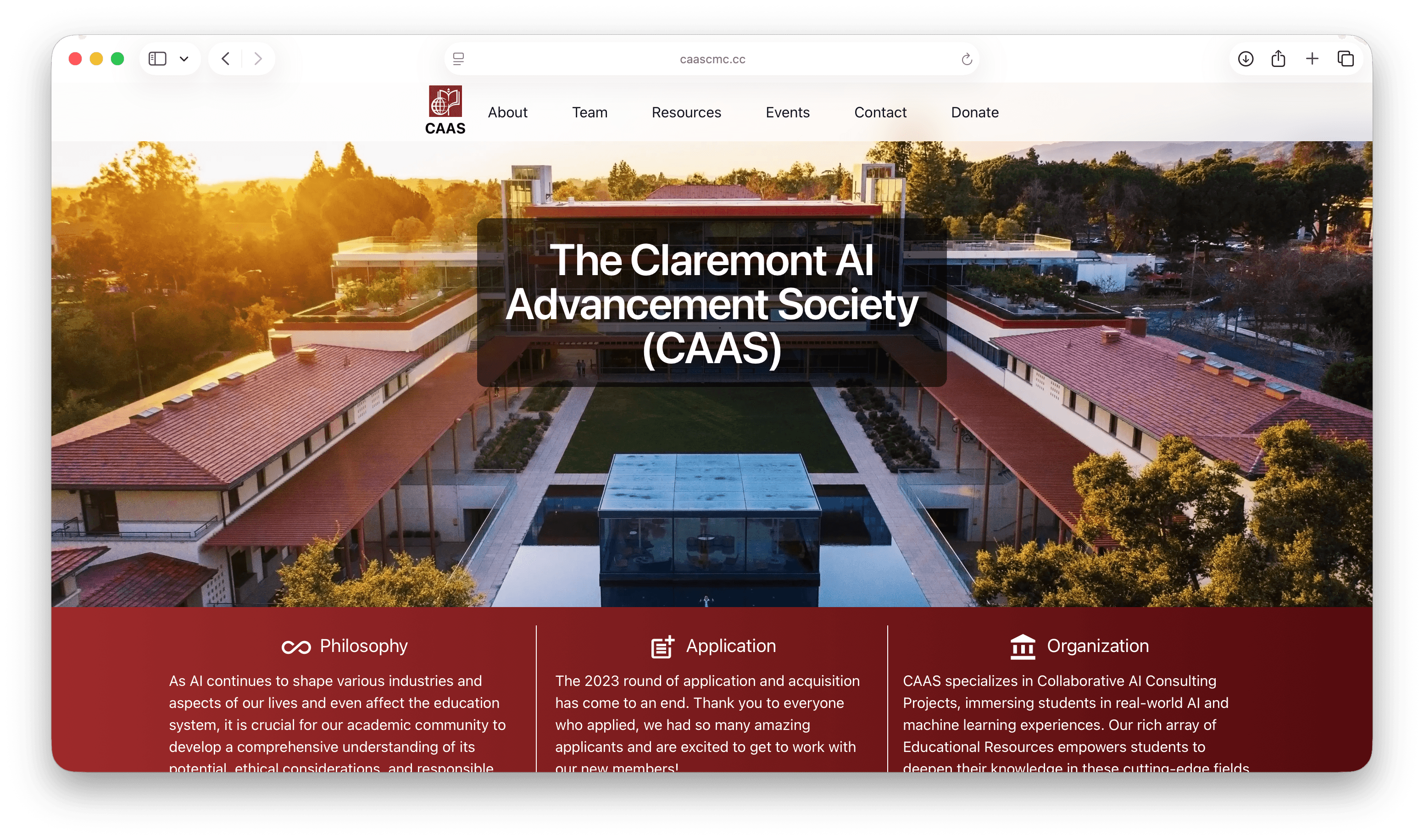 CAAS screenshot